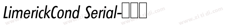 LimerickCond Serial字体转换